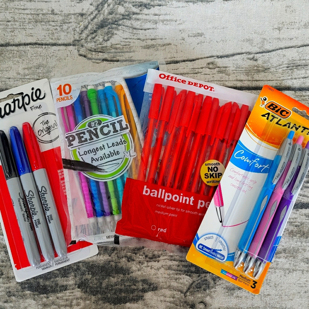 Office Supplies- Sharpies, Pens, Pencils
